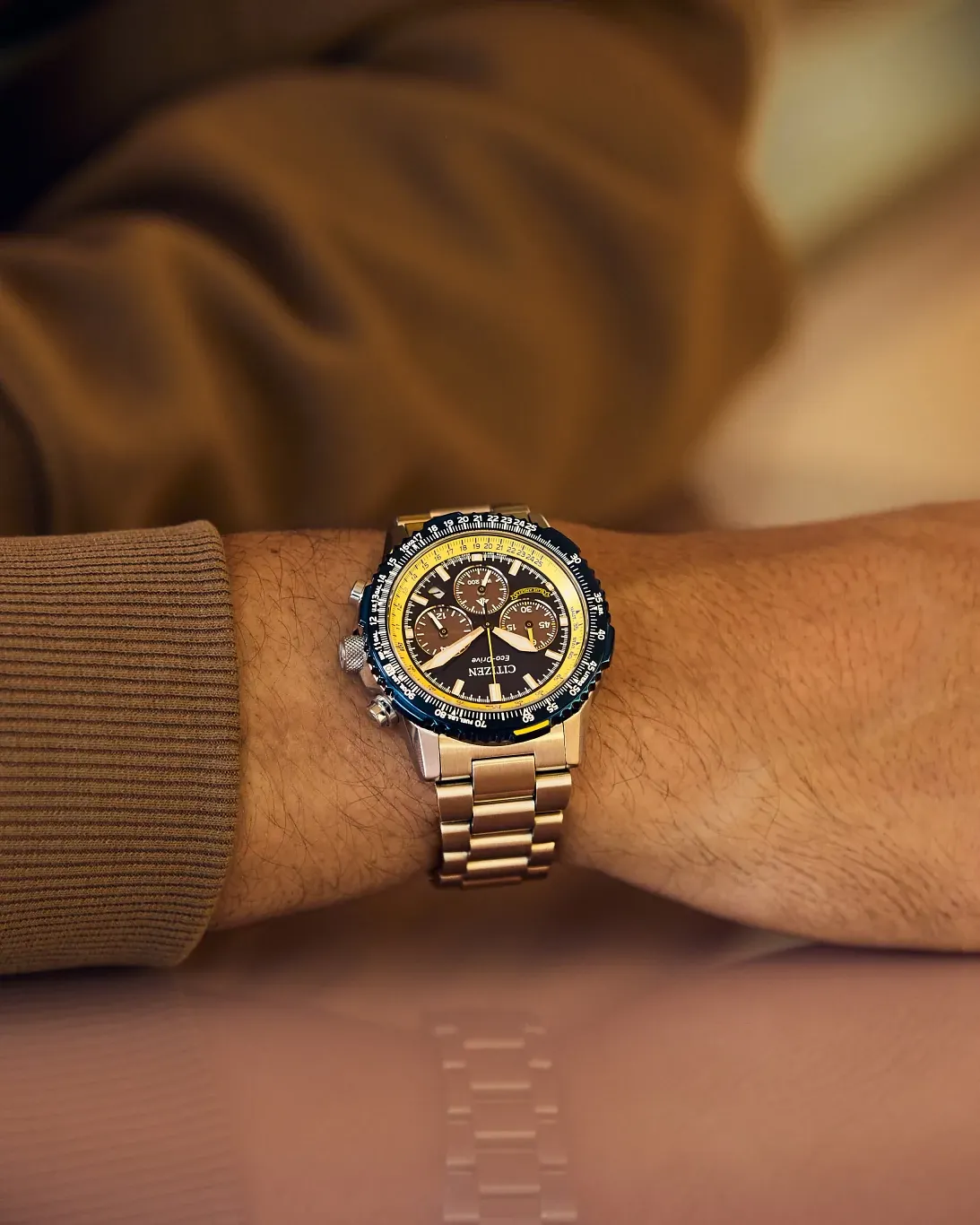 クロノスページ　27.0㎝ Promaster Navihawk Blue Dial Stainless Steel Bracelet CA4667-53L